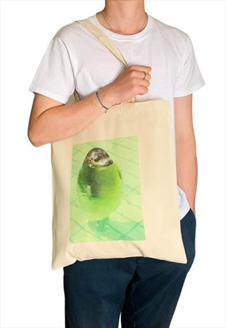 FUNNY SEAL MEME TOTE BAG CHUBBY SEAL