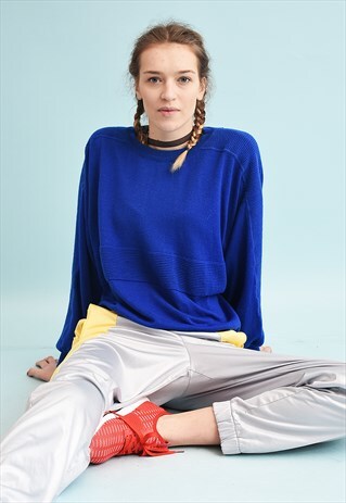 80'S RETRO SLOUCHY OVERSIZED KNIT JUMPER