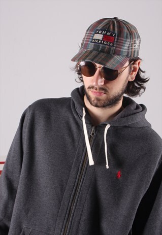 GREY & RED HOODIE