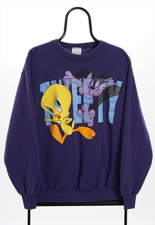 LOONEY TUNES VINTAGE PURPLE TWEETY SWEATSHIRT