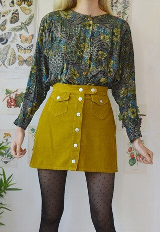 VINTAGE FLORAL TOP BLOUSE