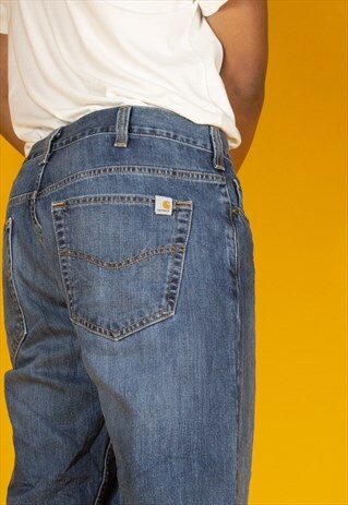VINTAGE 90'S CARHARTT PAINTER JEANS IN DENIM BLUE