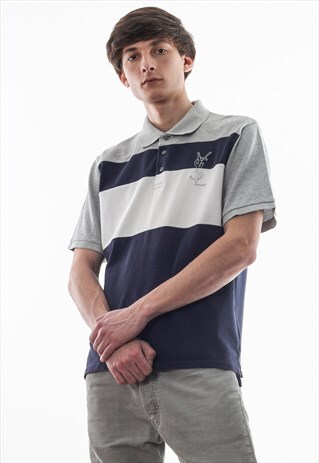 VINTAGE YVES SAINT LAURENT SHORT SLEEVE 90S GREY BLUE