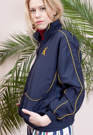 VINTAGE 90S UNISEX, NAVY BLUE TRACKSUIT