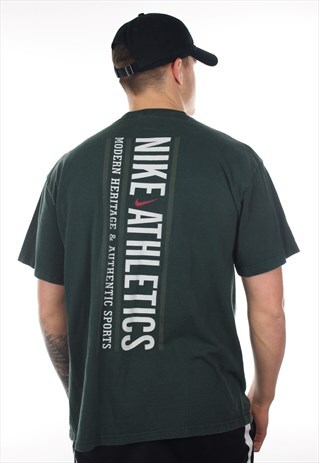 VINTAGE 90S NIKE ATHLETICS GRAPHIC T SHIRT TEE