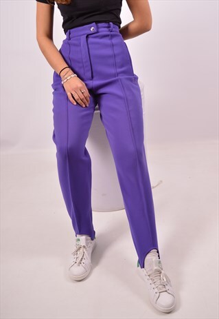 VINTAGE FILA HIGH WAIST THERMAL RIDING TROUSERS PURPLE