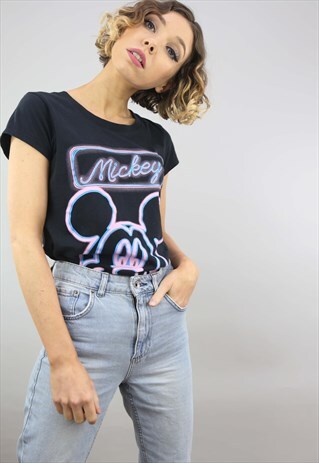 VINTAGE RETRO DISNEY MICKEY T-SHIRT TOP CARTOON
