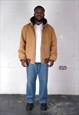 CARHARTT ACTIVE HOODED BOMBER JACKET IN BLACK.
