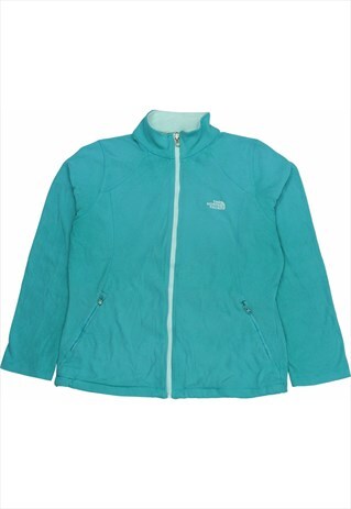 The North Face 90's Spellout Zip Up Fleece Large Green