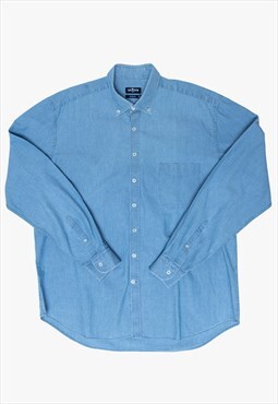 Vintage Coffee Cotton chambray shirt