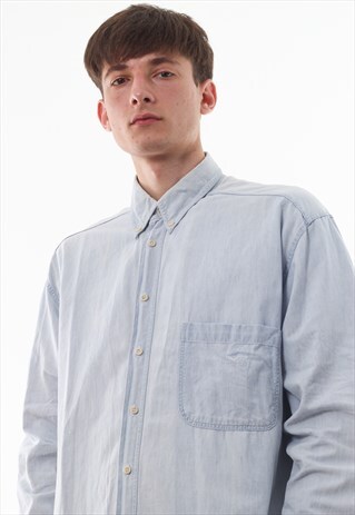 VINTAGE ARMANI JEANS DENIM JEANS LONG SLEEVE 90S LIGHT BLUE