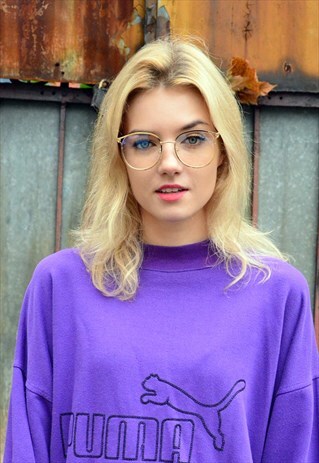 GOLD GLASSES, CLEAR LENSES