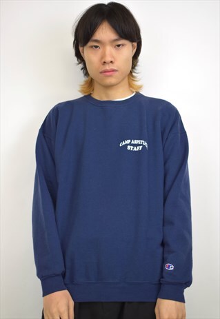 VINTAGE 90S CHAMPION BLUE SWEATSHIRT