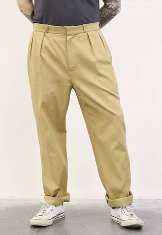 POLO RALPH LAUREN VINTAGE 1980S BEIGE TROUSERS
