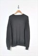 VINTAGE KNITTED JUMPER RETRO PRINGLE PATTERN GREY XL