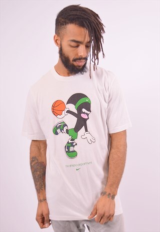 NIKE MENS VINTAGE T-SHIRT TOP XL WHITE 90S