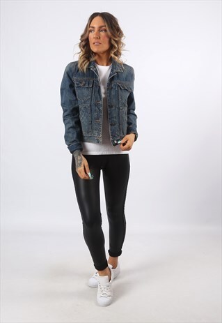 DENIM JACKET VINTAGE LIGHTWEIGHT UK 10 (9HBB)