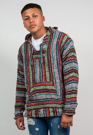 90'S MEXICAN BAJA HOODIE JACKET