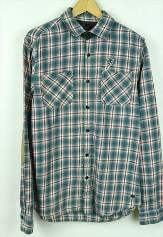SCOTCH & SODA VINTAGE MEN L CHECKED OVER SHIRT COTTON PLAID