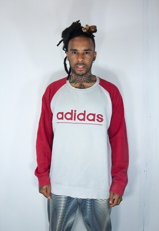 ADIDAS GREY EMBROIDED SWEATSHIRT