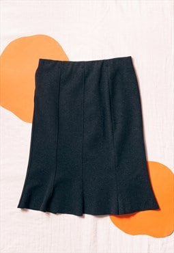 Vintage Y2K Skirt Minimalist Dark Academia Whimsigoth Midi