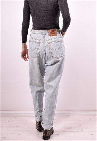 LEVI'S 551 WOMENS VINTAGE JEANS W30 L32 BLUE 90'S