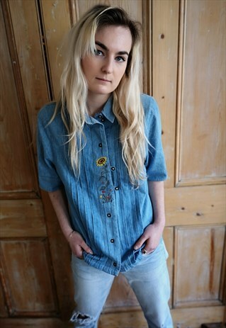 VINTAGE 90'S STONEBLUE DENIM SHIRT