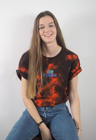 VINTAGE ORANGE TIE DYE T-SHIRT