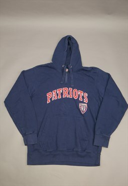 Vintage NFL Patriots Hoodie in Blue with Logo