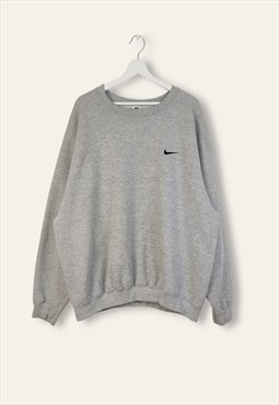 Vintage Nike Sweatshirt Classic in Grey L