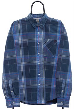 Vintage Tommy Hilfiger Blue Checked Shirt Mens