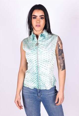 VINTAGE ROBERTO CAVALLI SLEEVELESS T-SHIRT S1596
