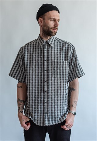 VINTAGE 90S GRUNGE CHECKERED SHIRT