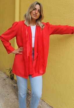 Red Evening Blazer Jacket