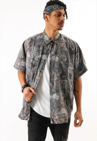 VINTAGE PATTERN SHIRT PSAW256D