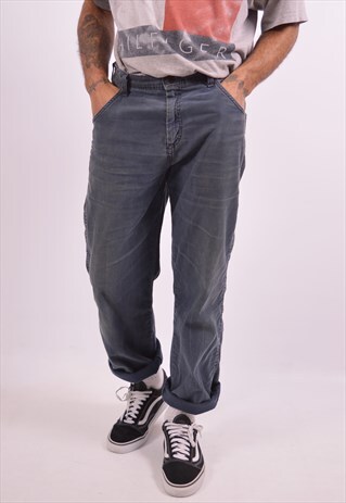 WRANGLER MENS VINTAGEE JEANS W33 L32 BLACK 90S