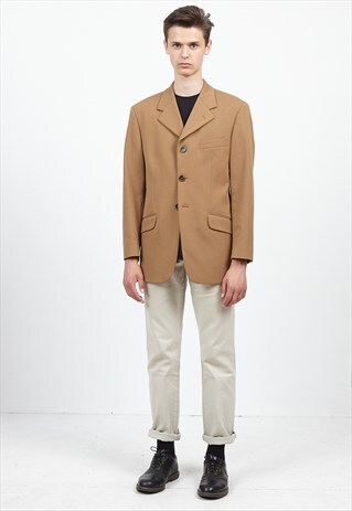 VINTAGE BROWN JEFF VILLE BLAZER JACKET