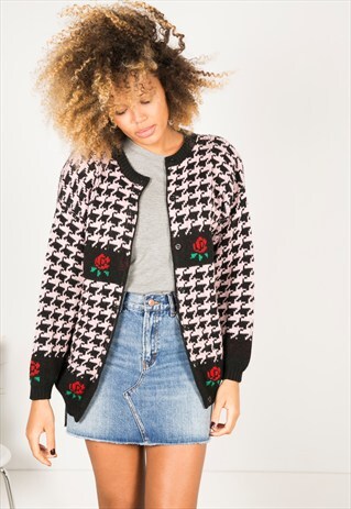 VINTAGE 80S CASUAL KNIT CARDIGAN / R0523