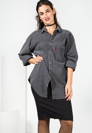 VINTAGE 80S ORIGINAL LEVI'S DENIM SHIRT / 0093 / 901