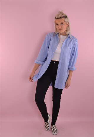 RALPH LAUREN STRIPED BOYFRIEND SHIRT GRL1619