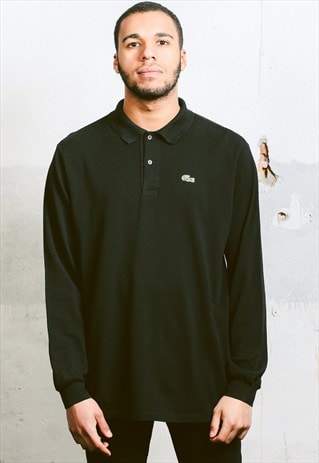 VINTAGE LACOSTE LONG SLEEVE POLO SHIRT