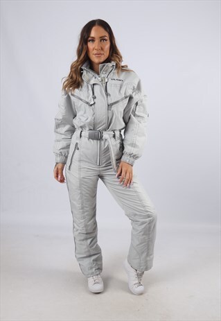 VINTAGE DUBIN FULL SKI SUIT SNOW SPORTS UK 8 - 10 (X2C)