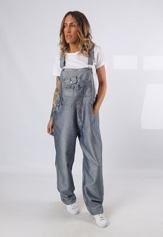 DENIM DUNGAREES CREST WIDE TAPERED LEG UK 14 (62Z)