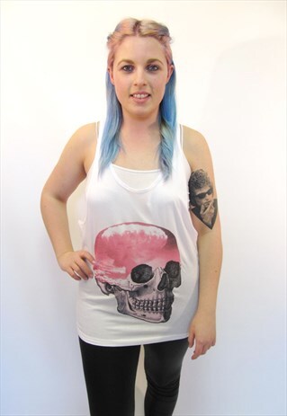 ATOMIC CLOUD SKULL RACERBACK VEST