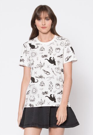 DANGERFIELD WHITE WITCH PRINT TEE