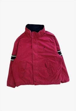 Vintage 90s Men's Nautica Reversible Red Sailing Jacket