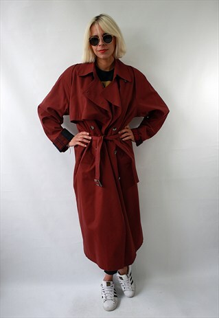 VINTAGE 80'S CLASSIC AWESOME MAROON COAT