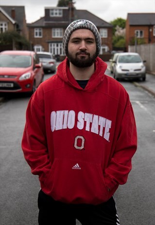 VINTAGE ADIDAS OHIO STATE USA COLLEGE HOODIE