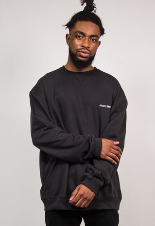 90'S VINTAGE BLACK REEBOK SWEATSHIRT