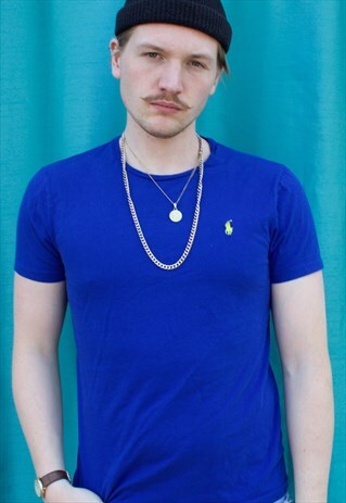 BLUE RALPH LAUREN T SHIRT.